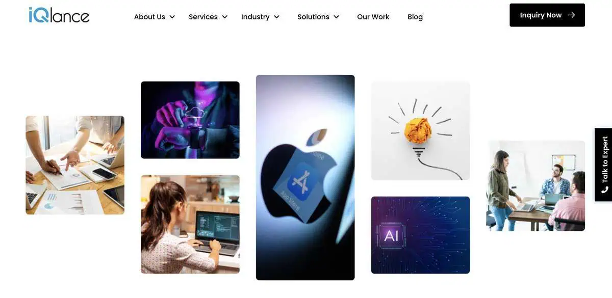 IQlance webpage