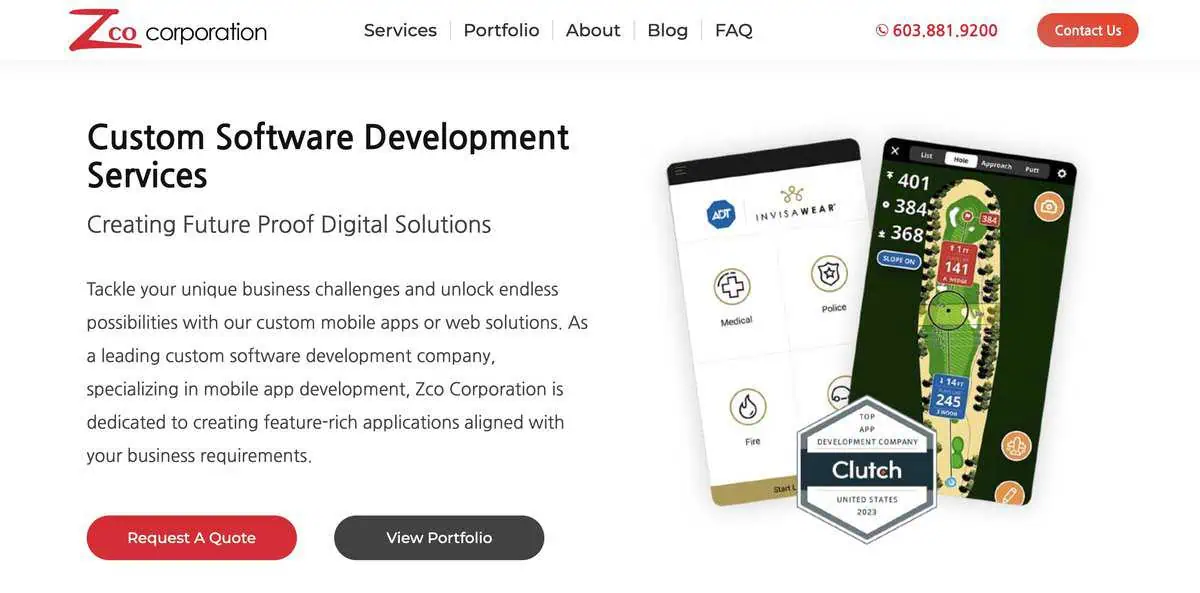 Zco Corporation webpage