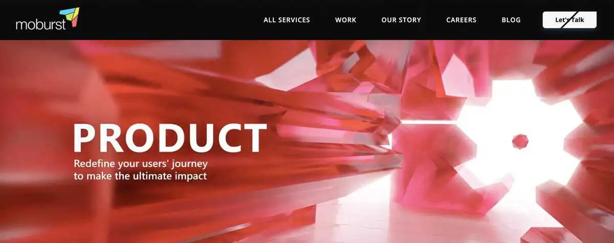 Moburst webpage
