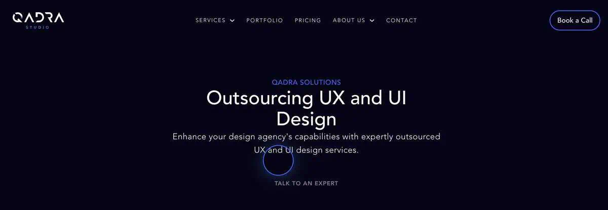 Qadra Studio webpage