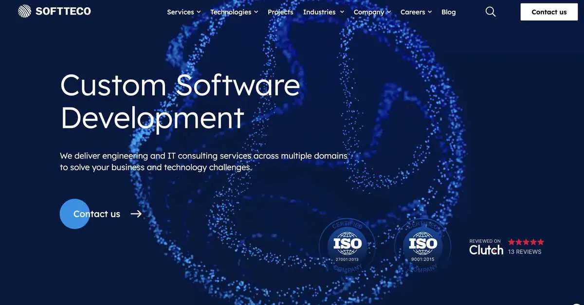 SoftTeco webpage