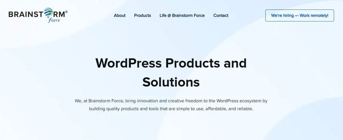 Brainstorm webpage