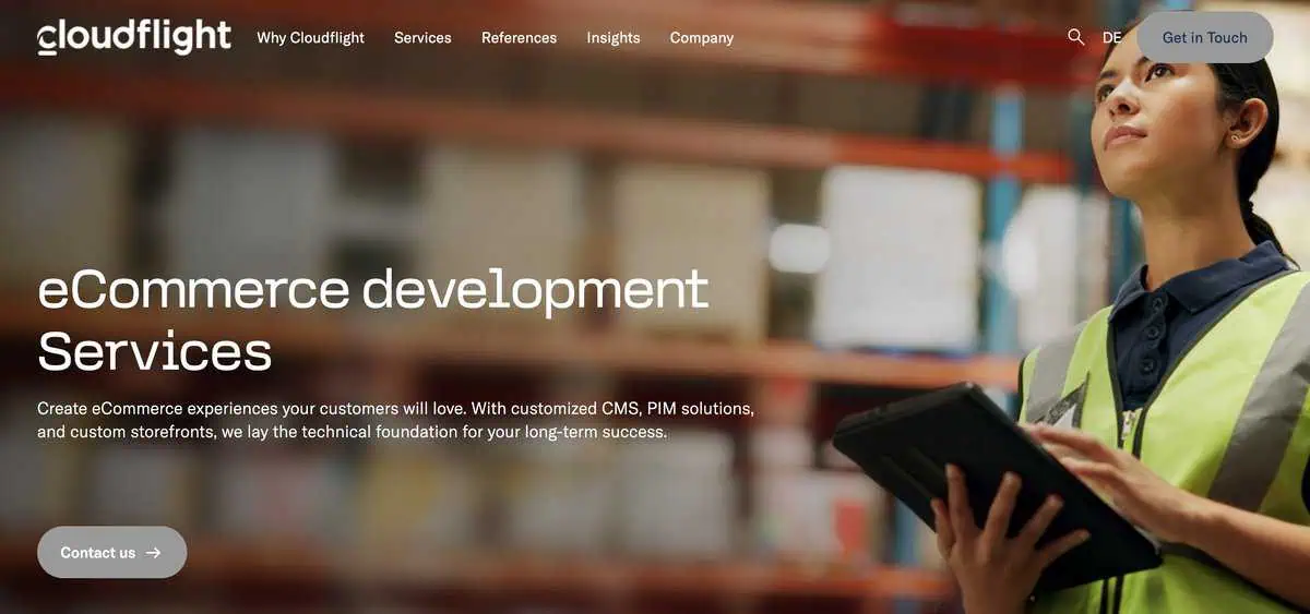 Cloudflight webpage