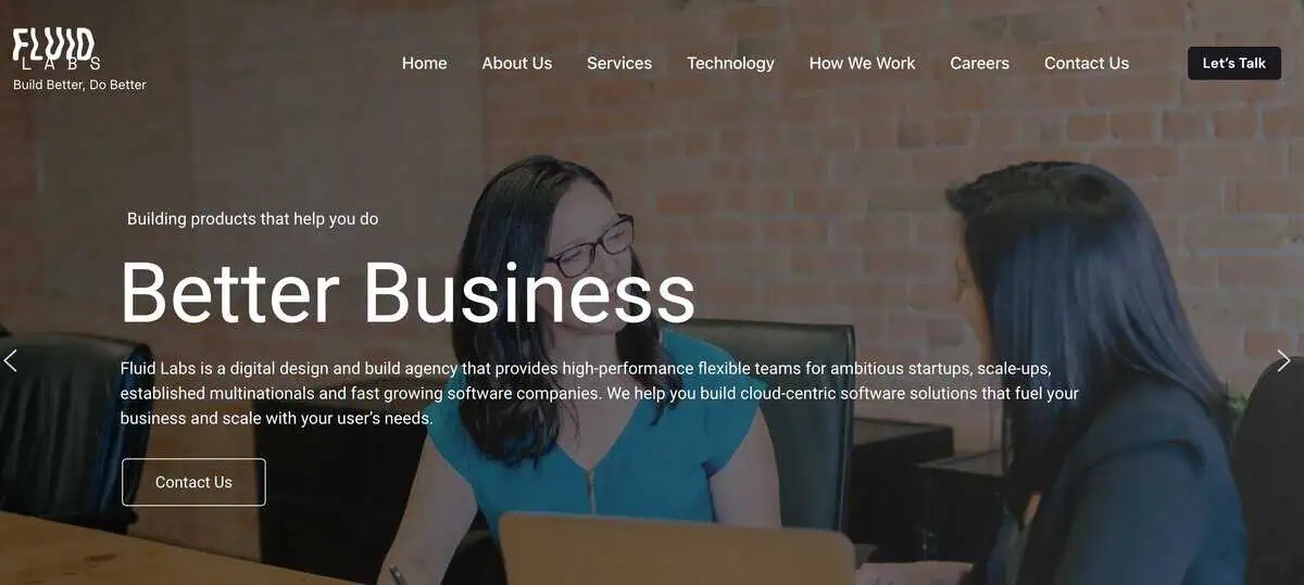 fluidLabs website image