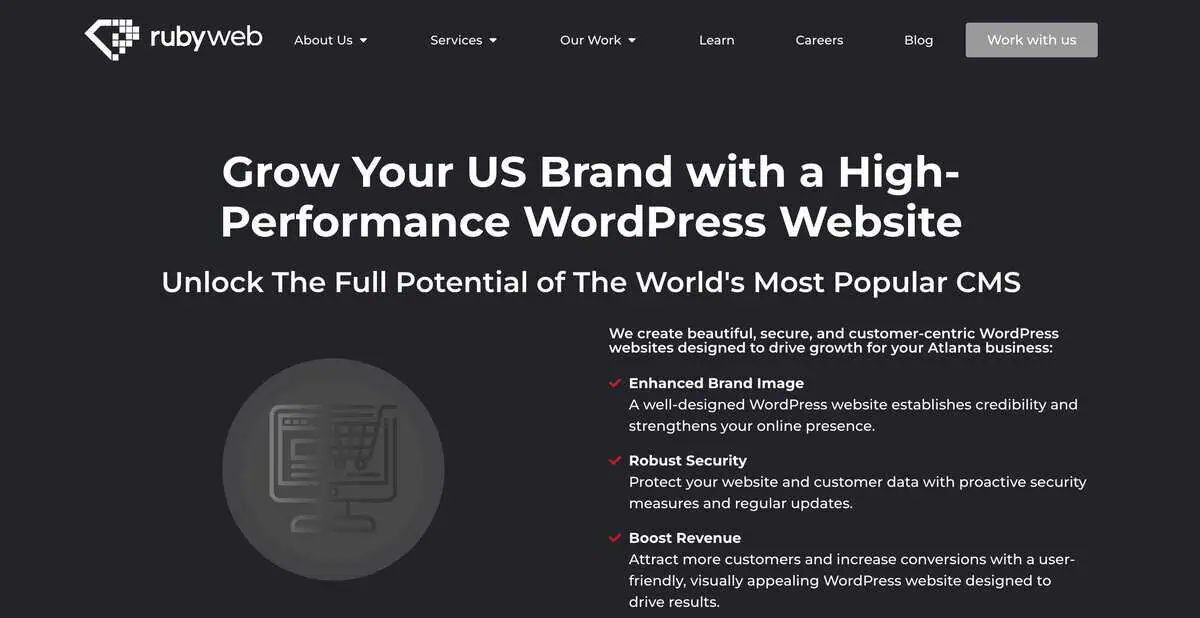 rubyweb webpage