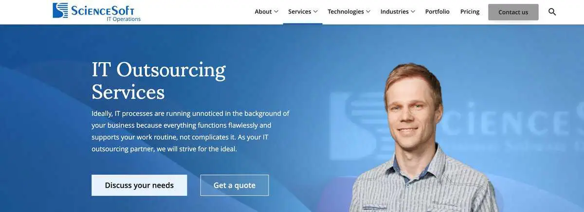 scienceSoft website image