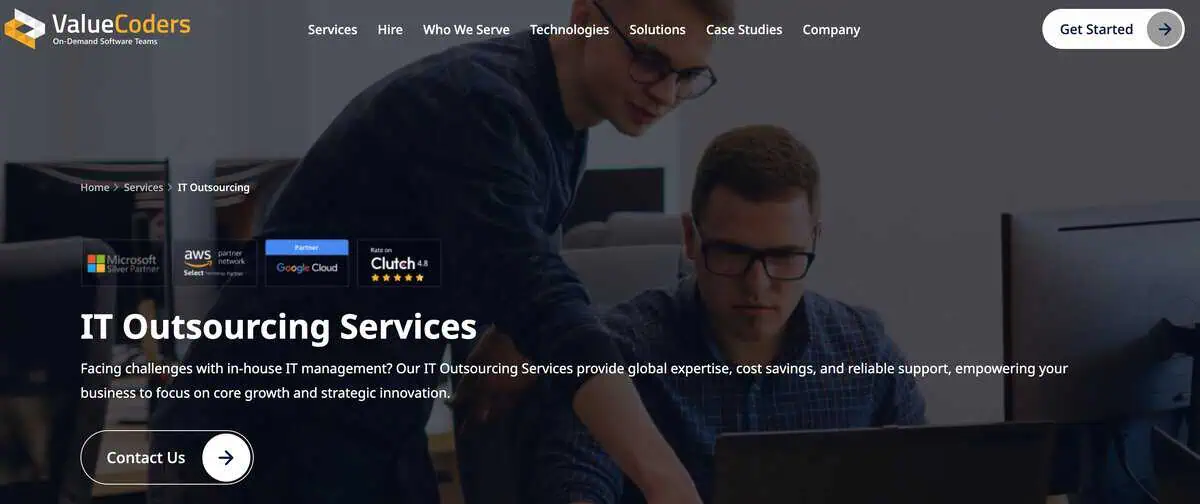 value Coders website image