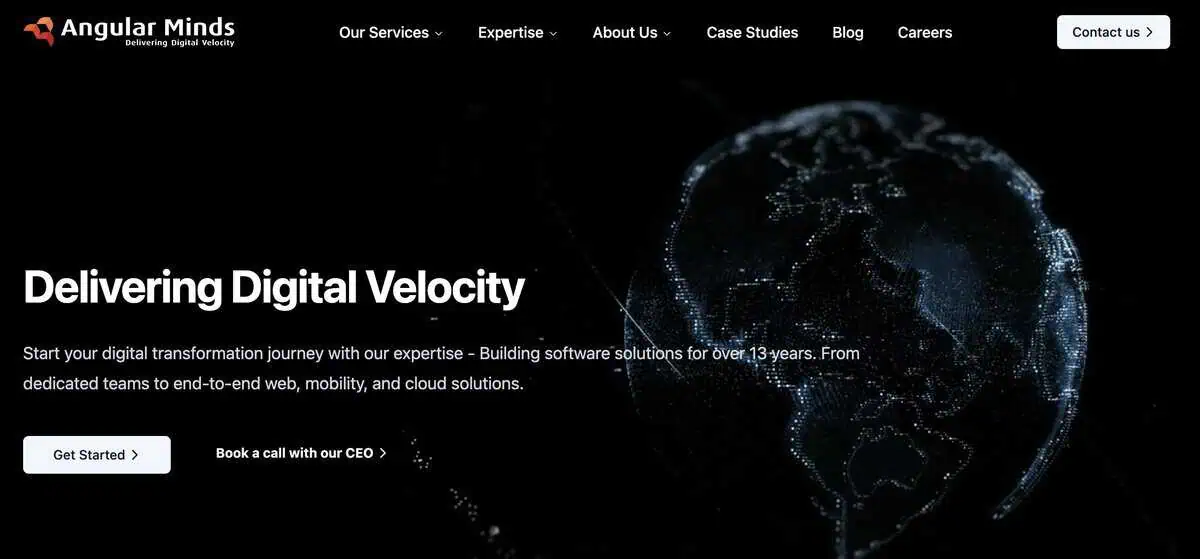 Angular Minds Webpage