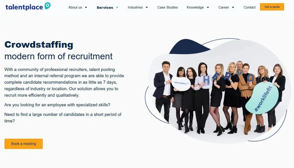 Talent Place Webpage