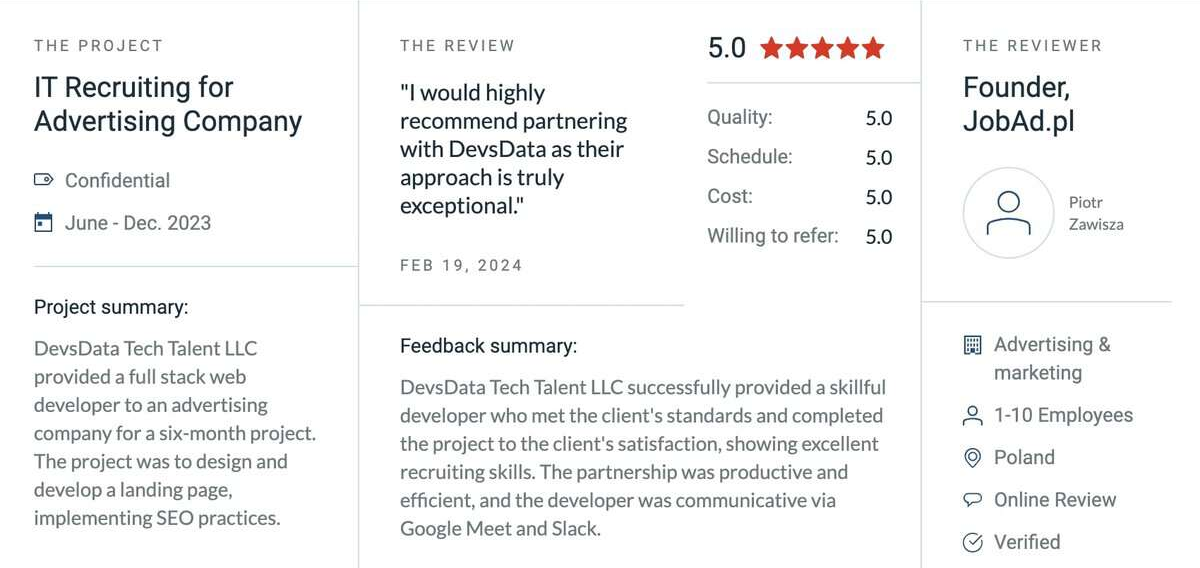 Testimonial Page