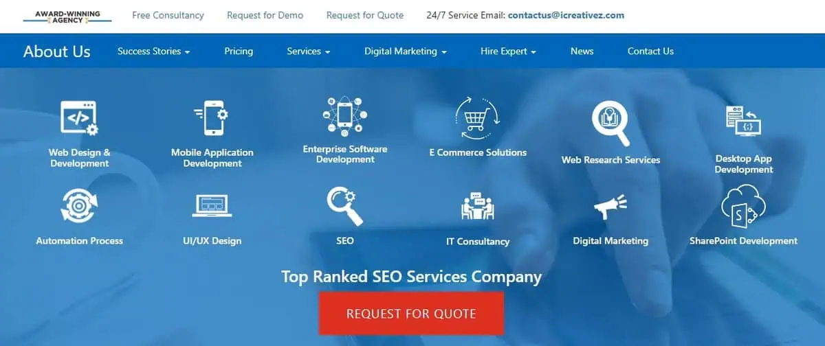 ICreativez Webpage
