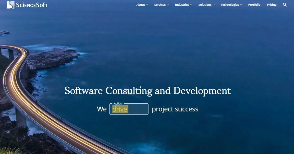 ScienceSoft Webpage