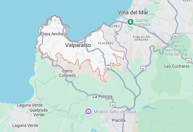 Valparasio map