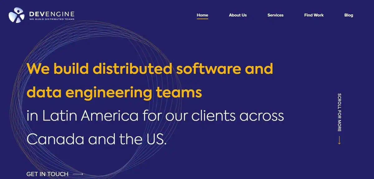 Devengine webpage