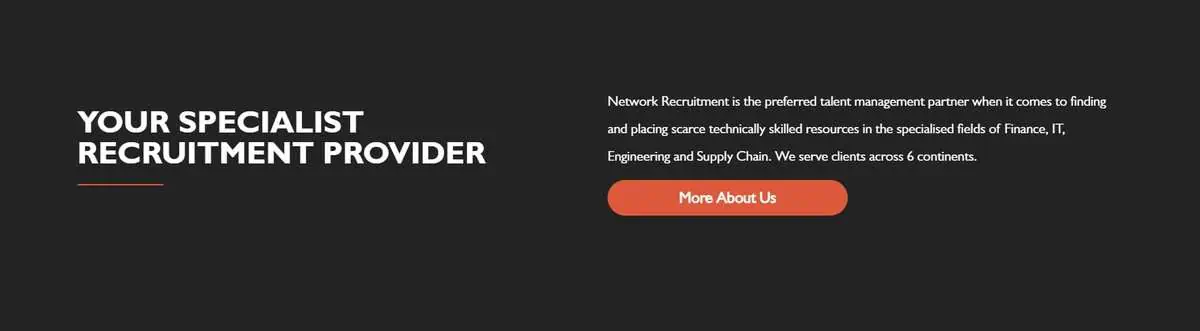 Network Recruitment International webpage