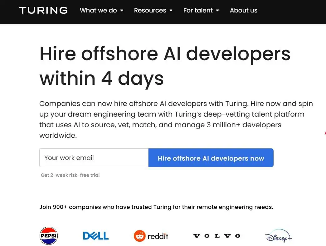 Turing webpage