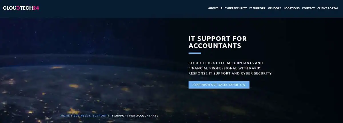 CloudTech24 webpage