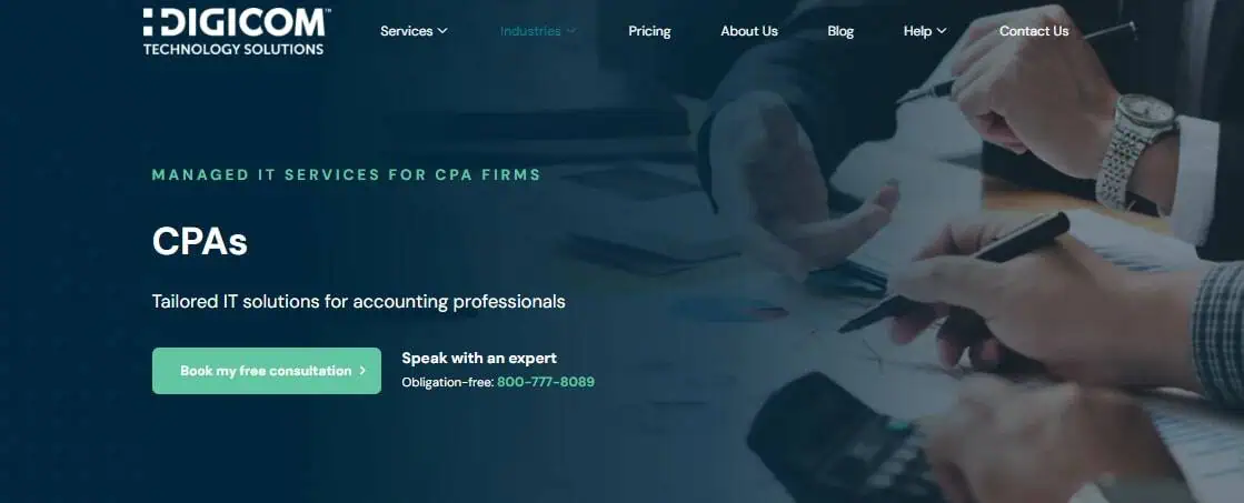 Digicom webpage