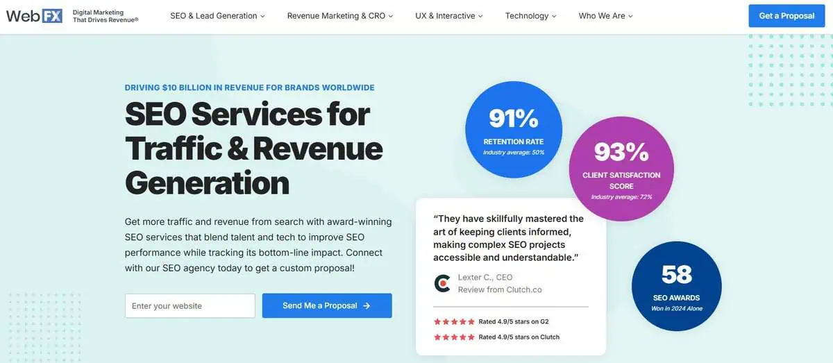 WebFX Webpage