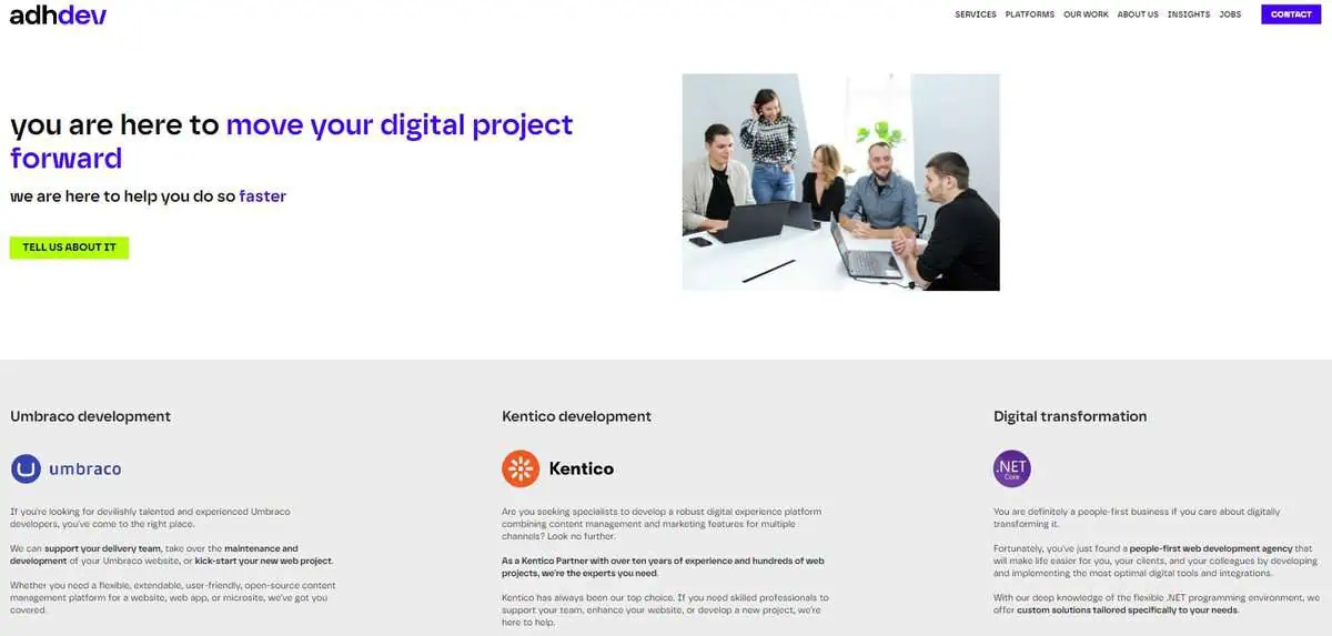Adhdev webpage