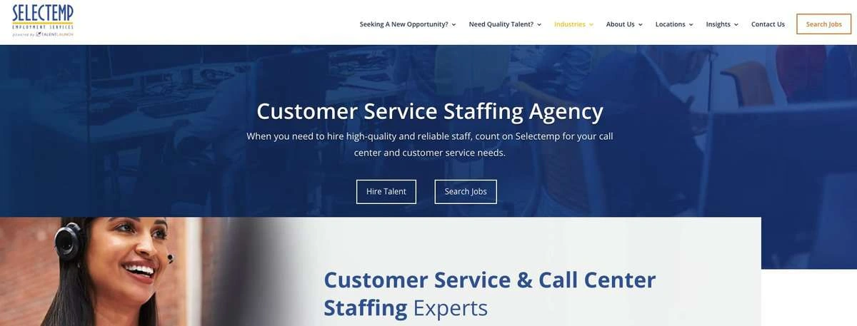 Selectemp webpage