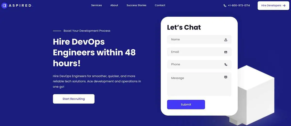 Aspired Webpage