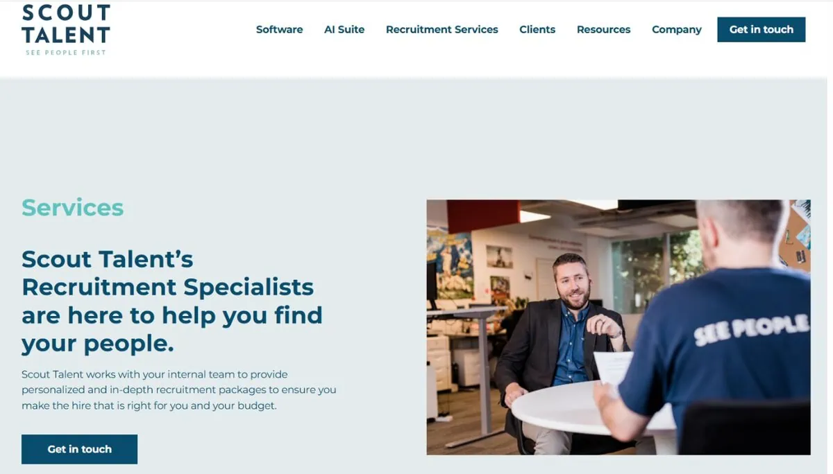 Scout Talent website