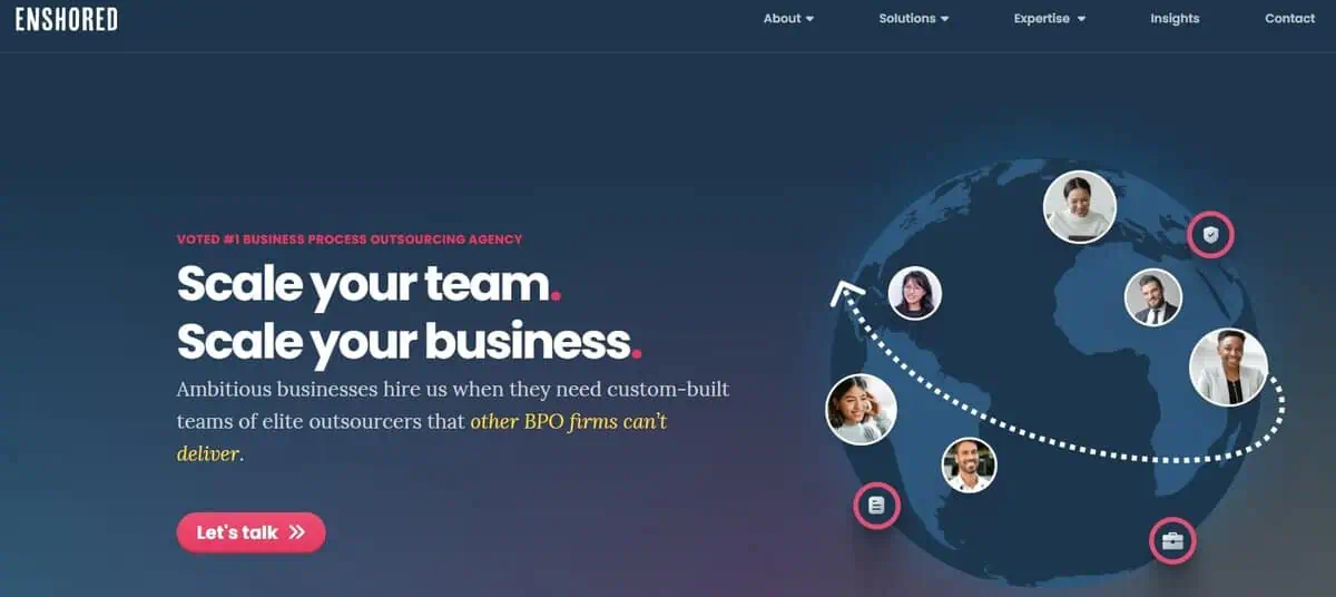 Enshored website