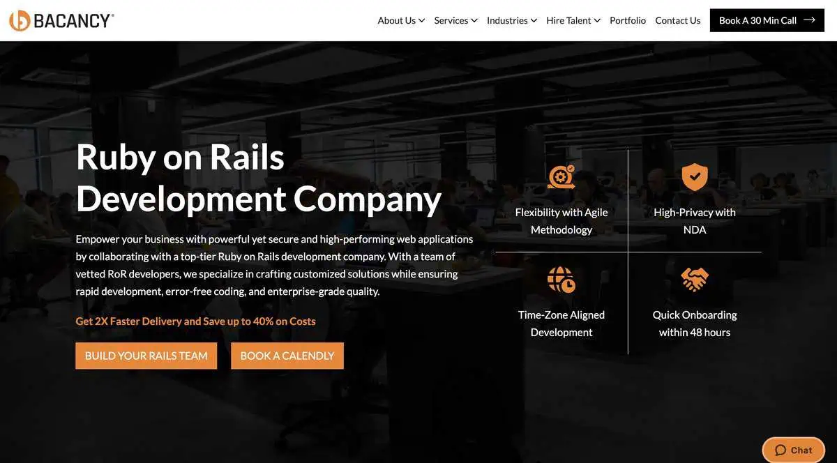 Bacancy Webpage