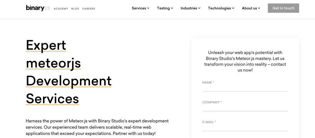  Binary Studio website