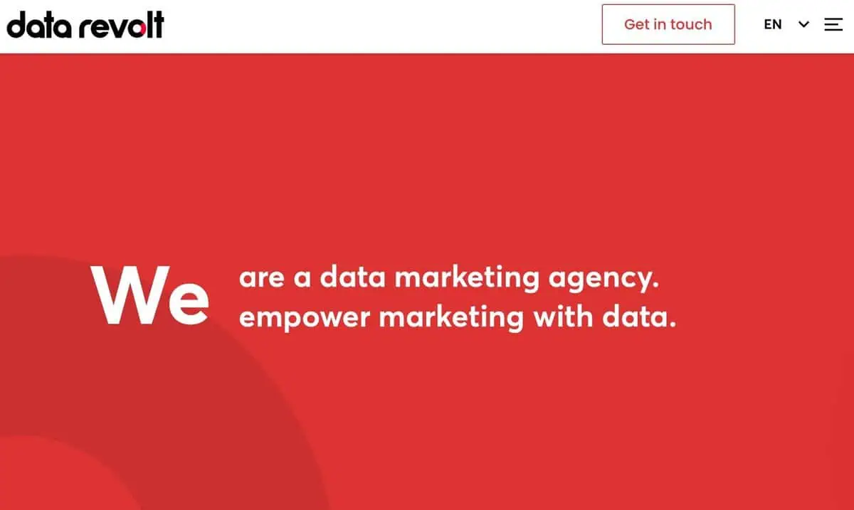 Data Revolt Webpage