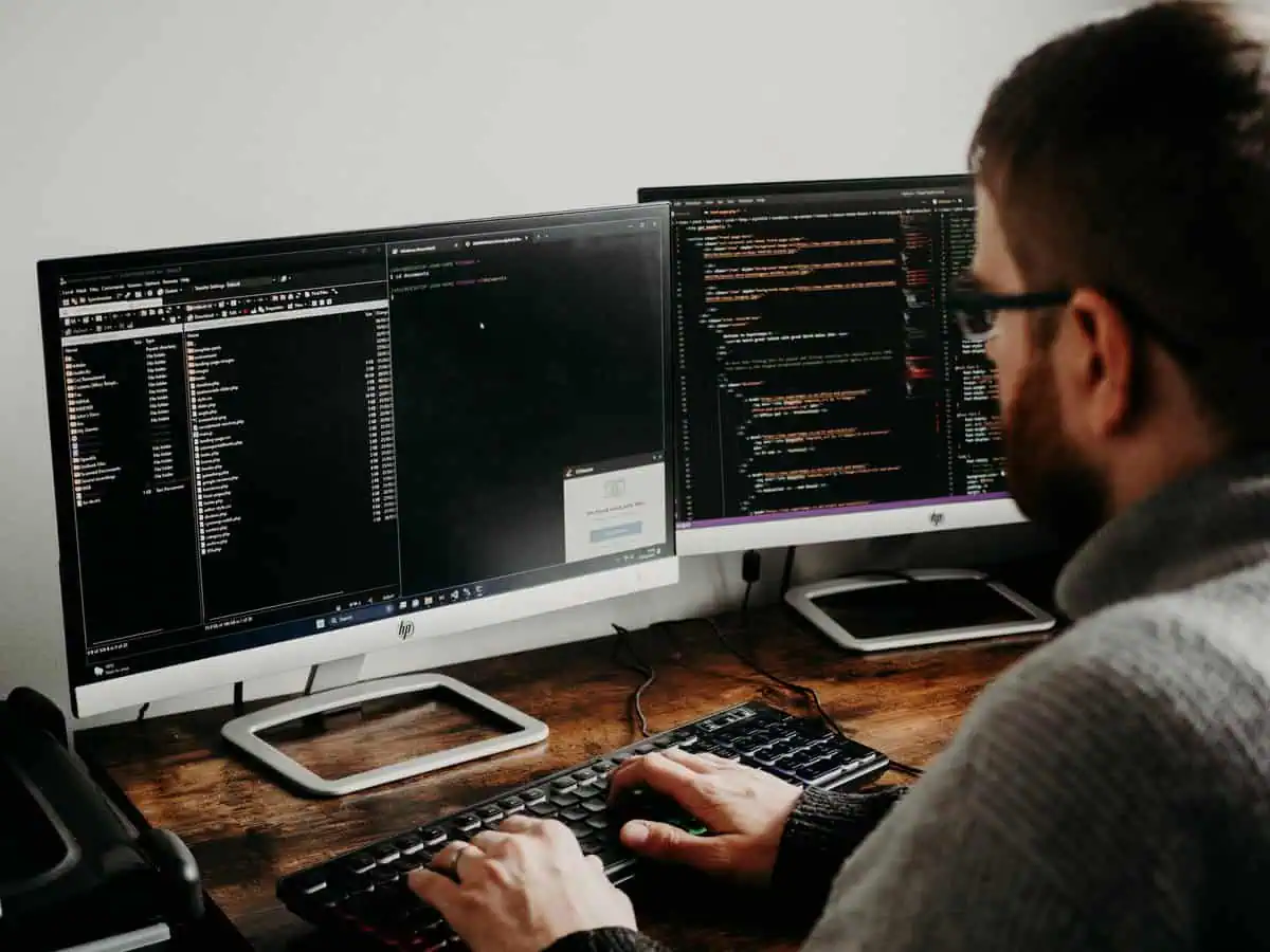 Junior Backend Developer coding