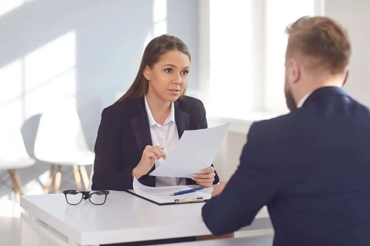 Big Data recruiter working on a laptop