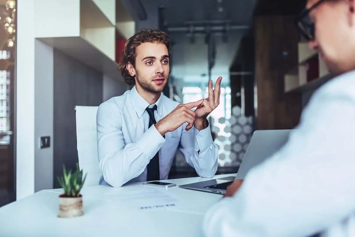 Technical Recruiter at job interview