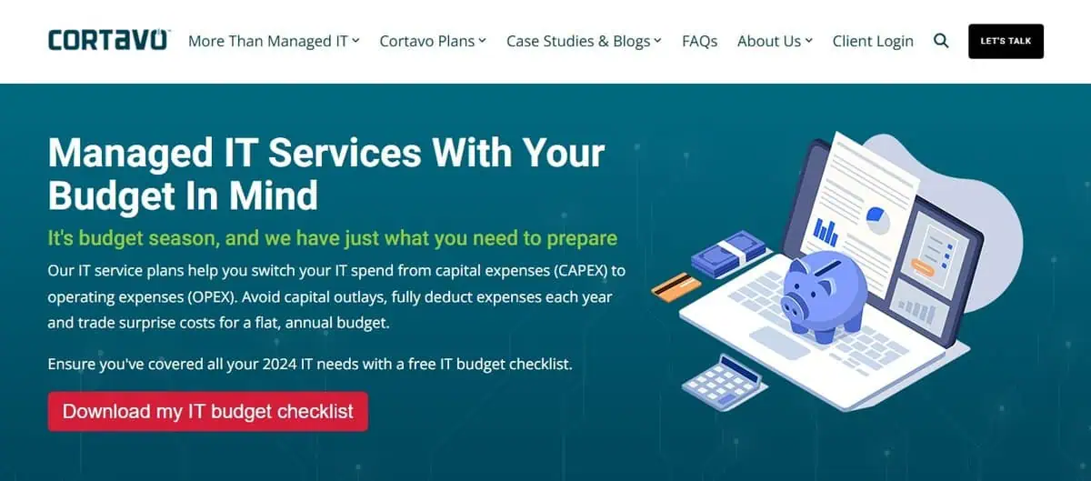 Cortavo website