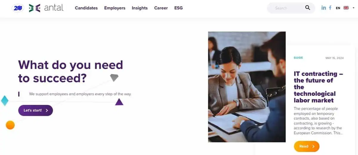 Devire website