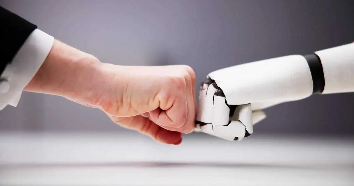Robot-human hand