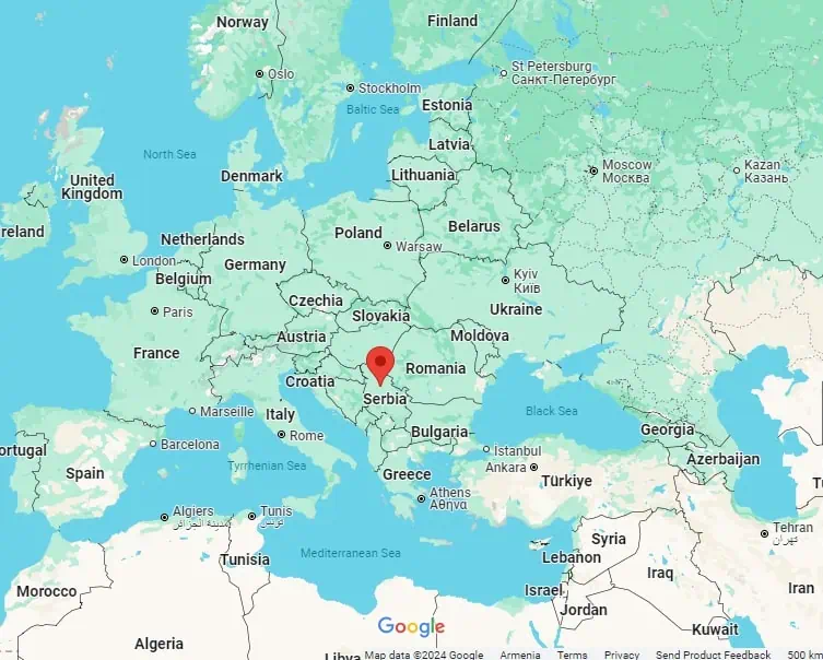 Serbia map