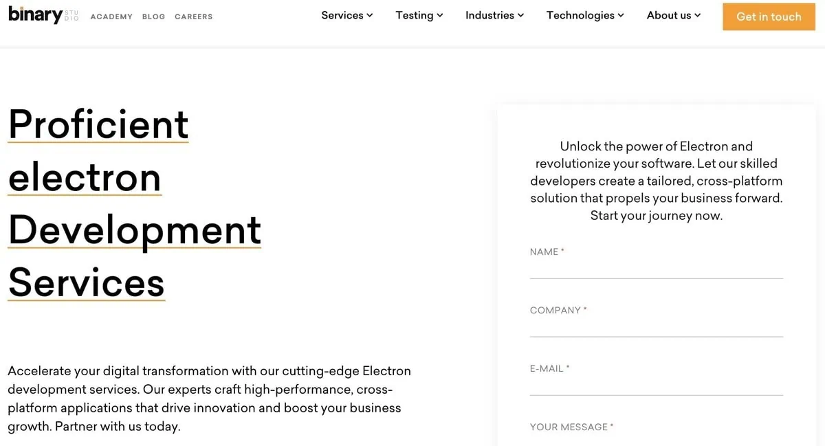 Binary website
