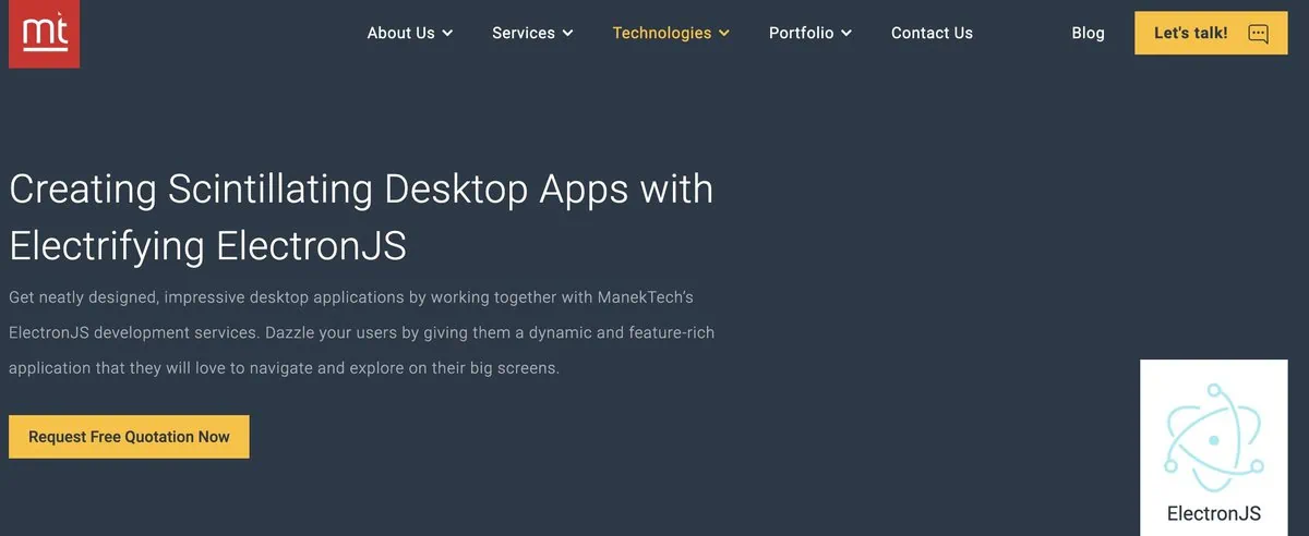 ManekTech website