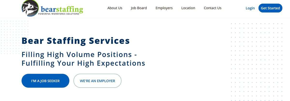 Bear Staffing Webpage testimonial