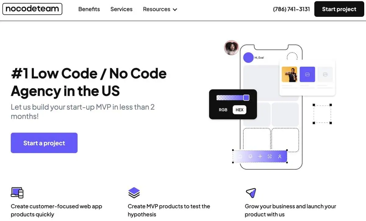 NoCodeTeam Webpage