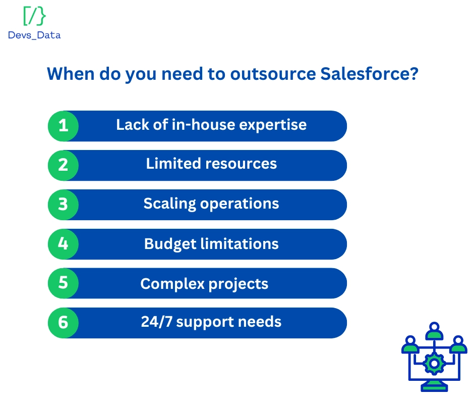when do you need to outsource Salesforce?