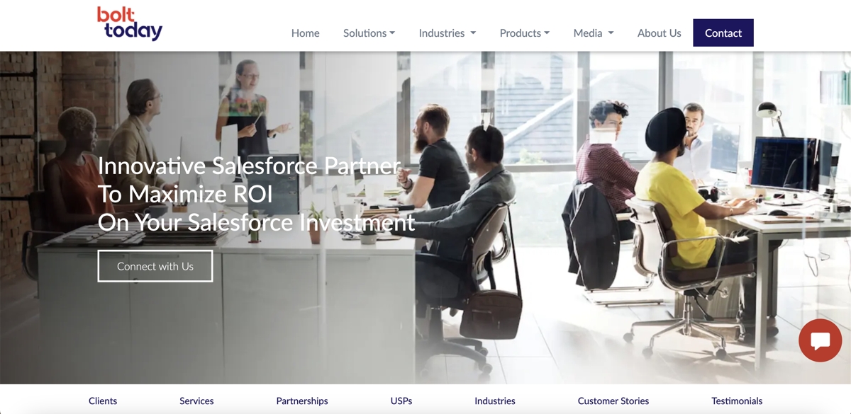 Bolt.today website screenshot testimonial