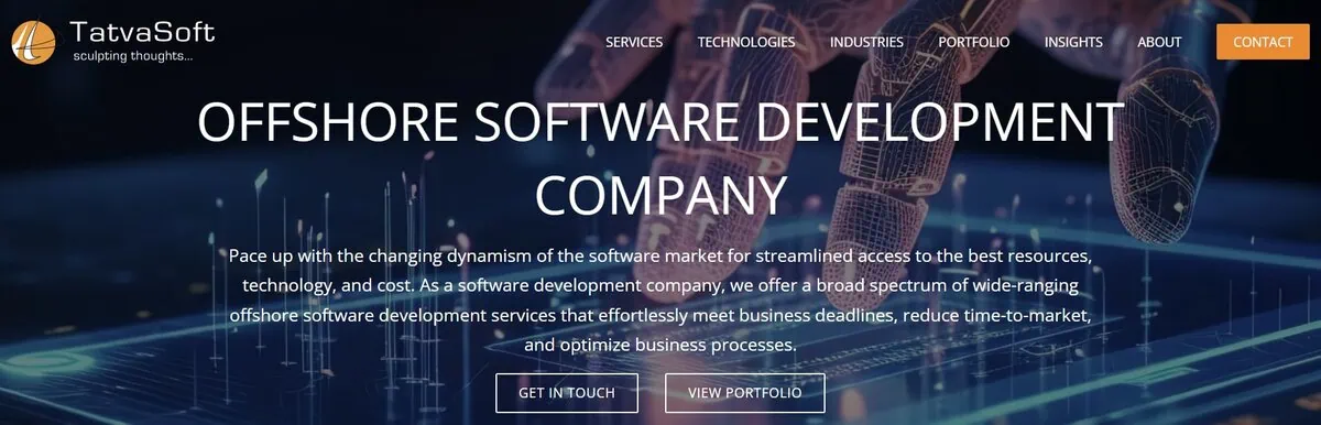 TatvaSoft website screenshot