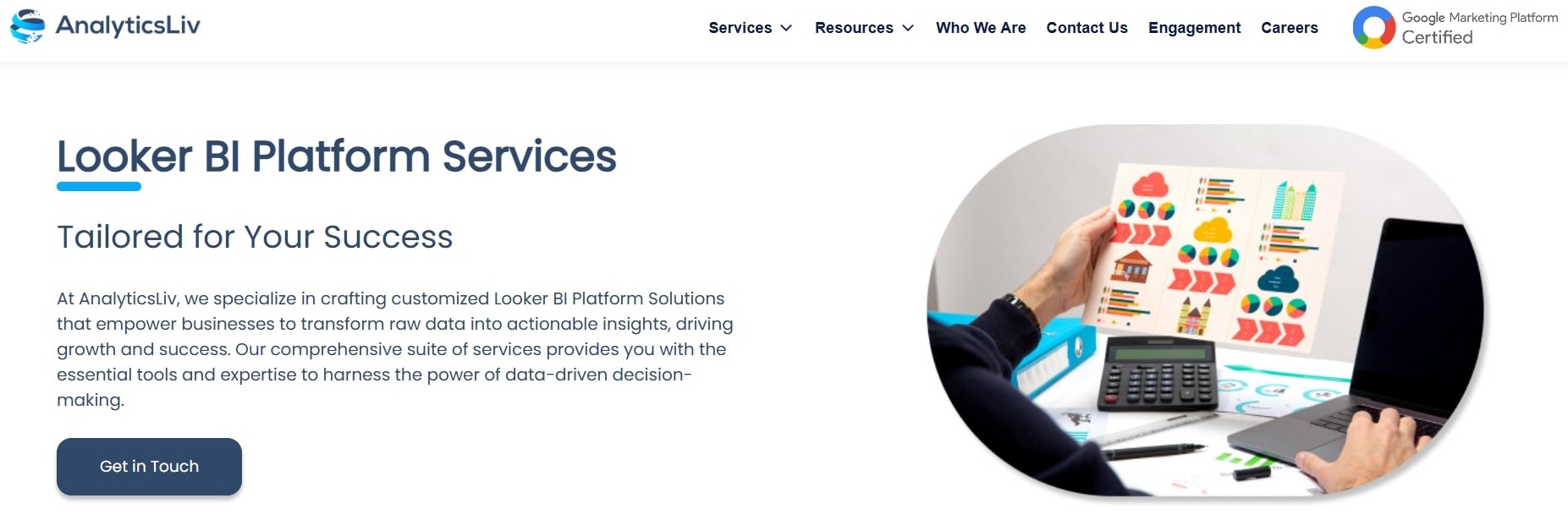 analiticsliv Webpage testimonial