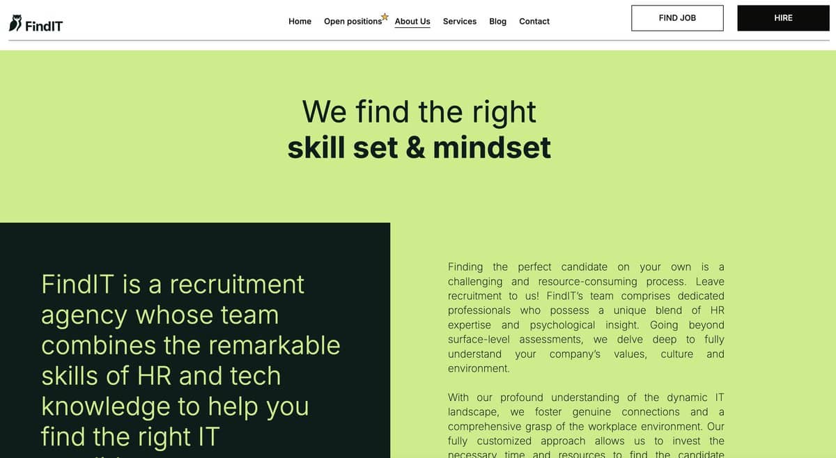 findit Webpage testimonial