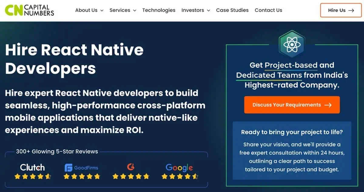 Capital Numbers Website