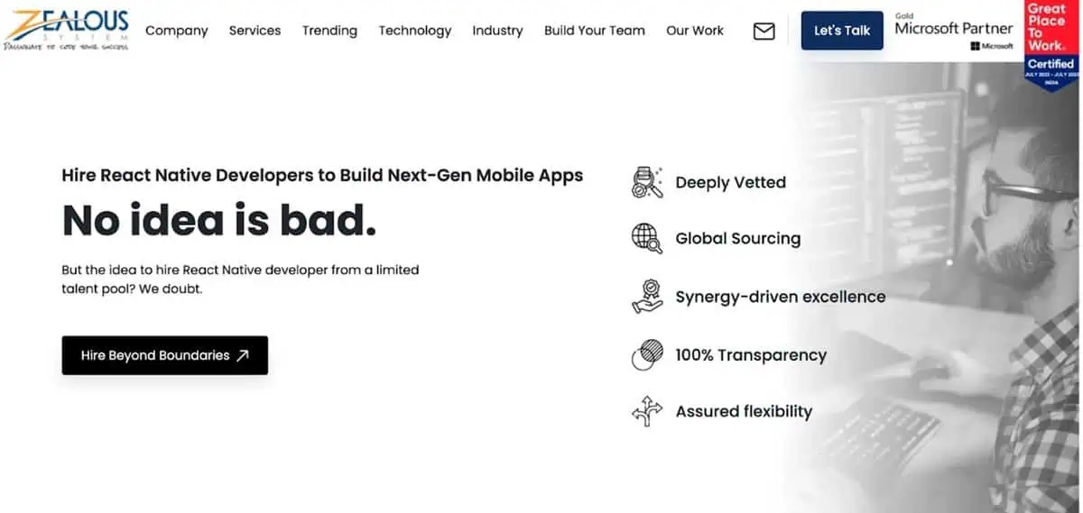 Zealous System Website