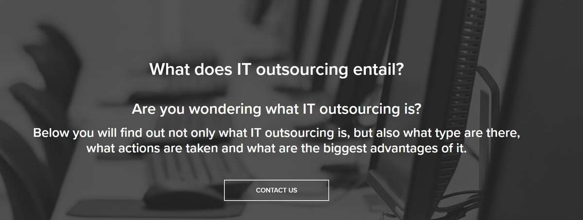 Screenshot of COM IT Solutions homepage asking What does IT outsourcing entail? testimonial